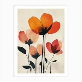 Orange Poppies 5 Art Print