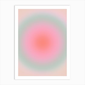 Soft Pastel Gradient Art Print