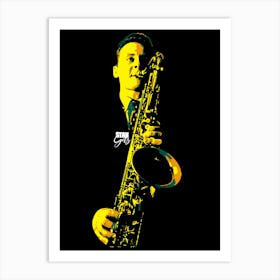 Stan Getz American Saxophonist Art Print