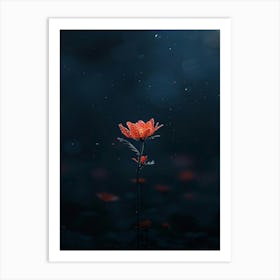 Dark Flower 23 Art Print