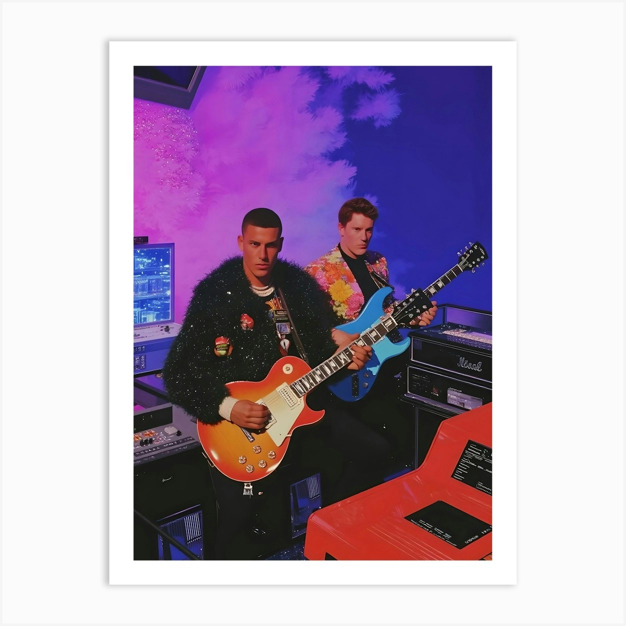 Music Studio Art Print by Silverapple's Shop