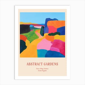 Colourful Gardens Tresco Abbey Gardens United Kingdom 1 Red Poster Art Print