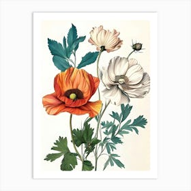 Poppies Canvas Print 1 Art Print