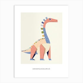 Nursery Dinosaur Art Amargasaurus 2 Poster Art Print