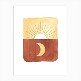 Sun And Moon Art Print