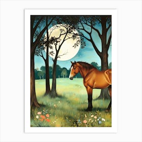 Horse In The Woods 1 Art Print