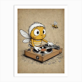 Bee Dj Art Print