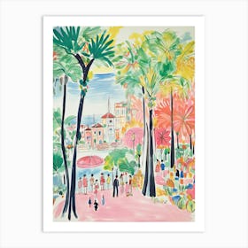 Manila, Dreamy Storybook Illustration 1 Art Print