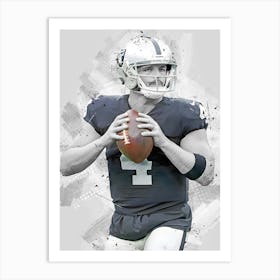 Derek Carr Las Vegas Raiders Art Print