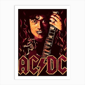 Acdc band music Art Print