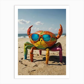 Crab On The Beach 8 Art Print