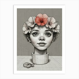 Flower Head Art Print