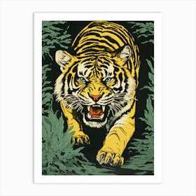 Tiger In The Jungle 34 Art Print