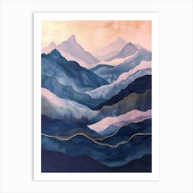 'Blue Mountains' 1 Art Print