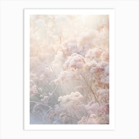 Frosty Botanical Hydrangea 1 Art Print