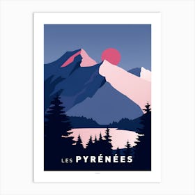 Les Pyrenees Art Print