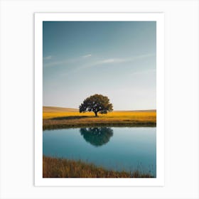 Lone Tree In A Field 2 Art Print