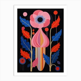 Anemone 1 Hilma Af Klint Inspired Flower Illustration Art Print