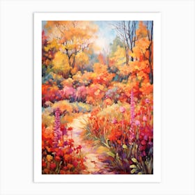 Autumn Gardens Painting Chanticleer Garden 4 Art Print