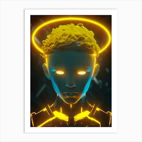 Neon Angel Art Print