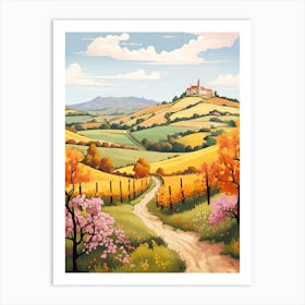 Tour Du Mont D Or France 1 Hike Illustration Art Print