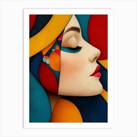 Abstract Of A Woman Art Print