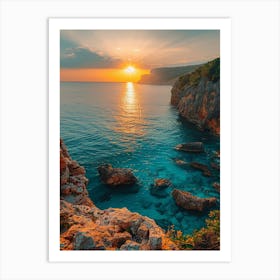 Sunset On The Coast 1 Art Print