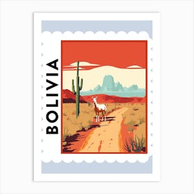 Bolivia 2 Travel Stamp Poster Art Print