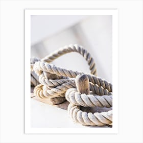 Ropes On A Boat Art Print