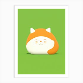 Kawaii Cat 1 Art Print