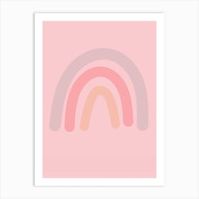 Pastel, Soft Pink, Boho, Rainbow, Home Decor, Art, Wall Print Art Print