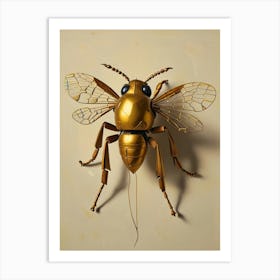 Golden Bee Art Print