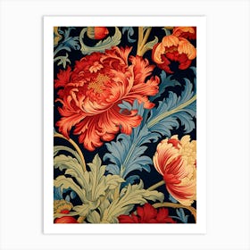 Floral Wallpaper Art Print