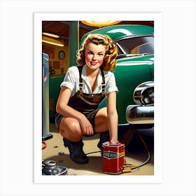 Retro Automotive ~Reimagined 5 Art Print