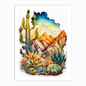 Cactus Desert Art Print