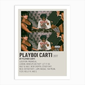 Playboi Carti Album Cover Canvas Art Poster For Bedroom Wall Decor 1 Art Print