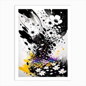 Abstract Flower Painting 3 Art Print