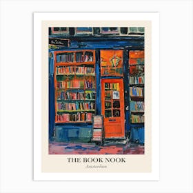 Amsterdam Book Nook Bookshop 4 Poster Art Print