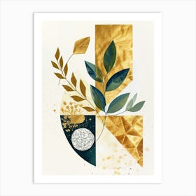 Gold Leaf Canvas Print 3 Art Print