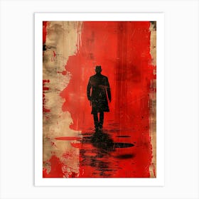 Man Walking Down The Street 2 Art Print