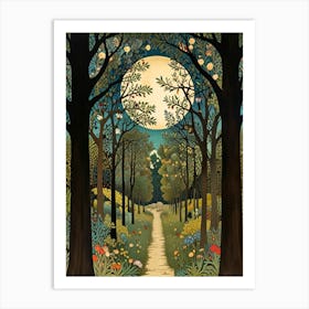 William Morris Path To The Moon Art Print