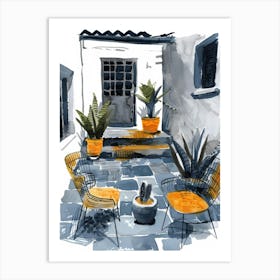 California Patio Art Print