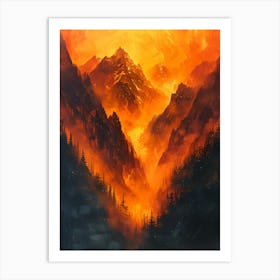 Fires Of Hell Art Print