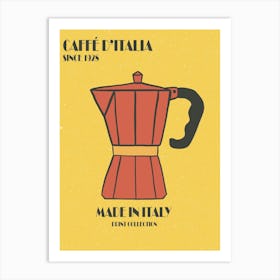 Caffe D Italia Made In Italy Art Print