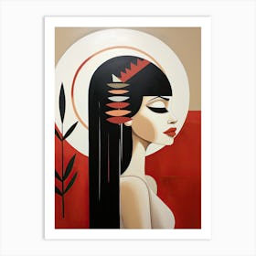 Spirit Of The Drumbeat, Boho Art Style Art Print