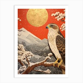 Bird Illustration Falcon 3 Art Print