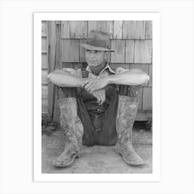 Farmer On Vale Owyhee Irrigation Project, Malheur County, Oregon By Russell Lee Art Print