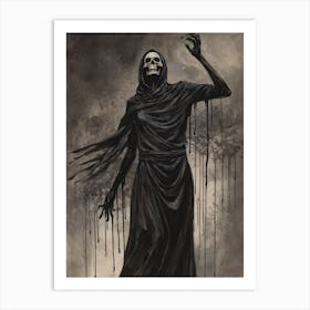 Dance With Death Skeleton Painting (13) Art Print