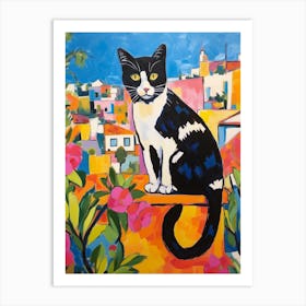 Painting Of A Cat In Seville Spain 4 Art Print