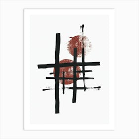 Johannesburg Abstract Harmony Minimalist Bauhaus Art Print